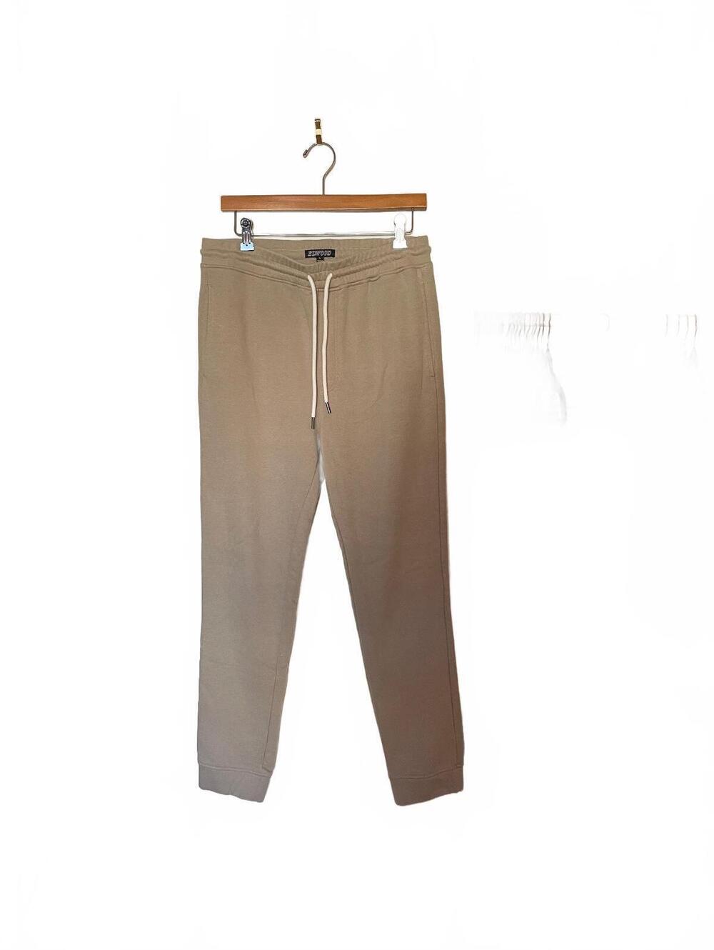 Elwood beige drawstring sweatpants